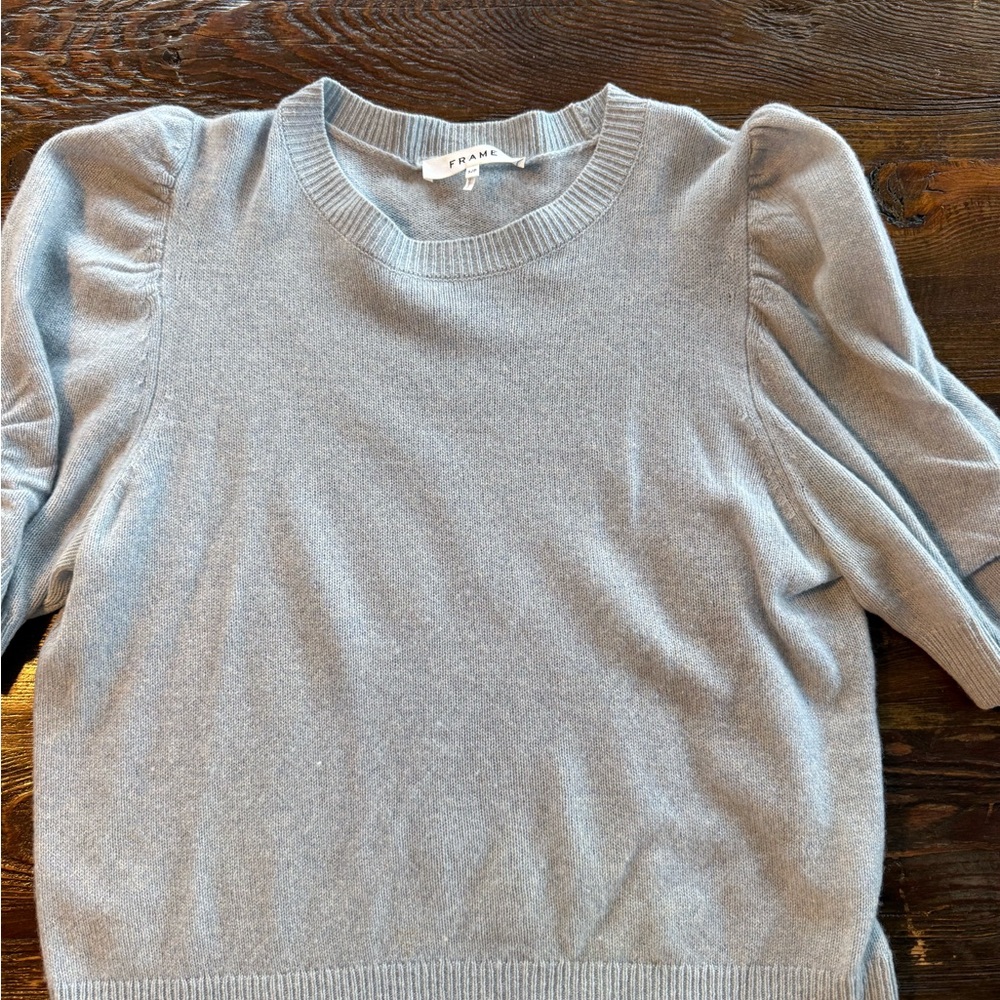 Frame Denim Light Blue Cashmere Women's Sweater